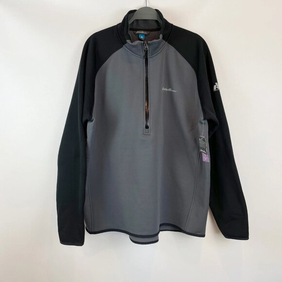 Eddie Bauer Outpace Storm HZ Mock 1/2-Zip Dark Smoke First Ascent XL - Picture 1 of 9